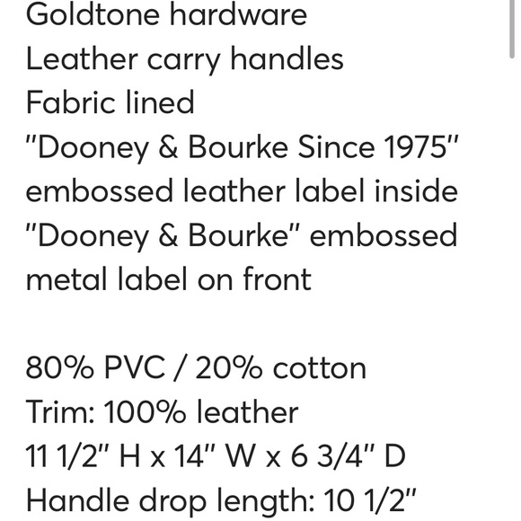 Nwt Dooney and Bourke Disney Winnie the Pooh annual pass holder tote - Picture 7 of 8